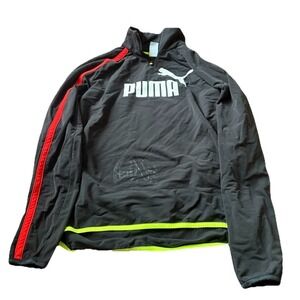 Puma Volvo Ocean Race Sailing Mens XL 1/4 Zip Long Sleeve Sweatshirt Black